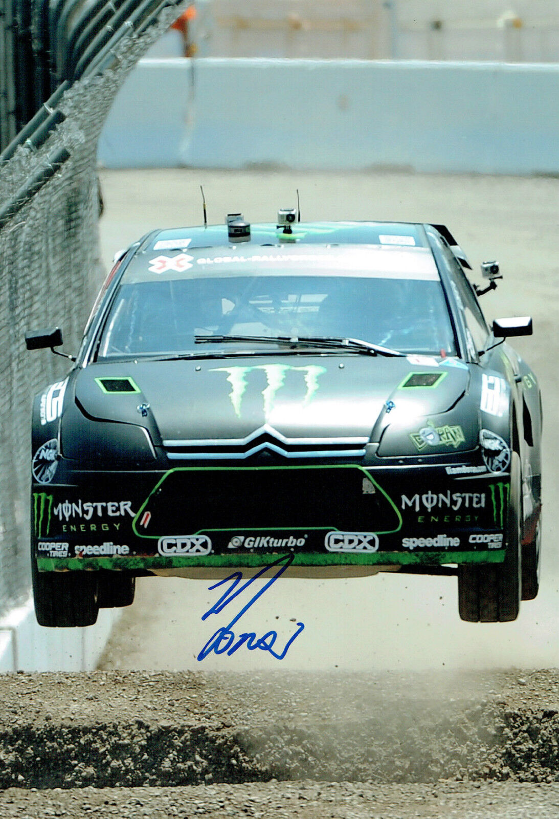 Liam DORAN Signed Action Photo Poster painting Autograph AFTAL COA Monster Rallycross X-Games