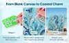 Framed Haima - Pearls Painting Kit DIY Diamond Painting Pearl Dot Crafts 20x20CM