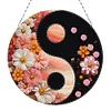 Acryl Yin Yang Diagramm der blühenden Blume - 5d DIY Handwerk Anhänger