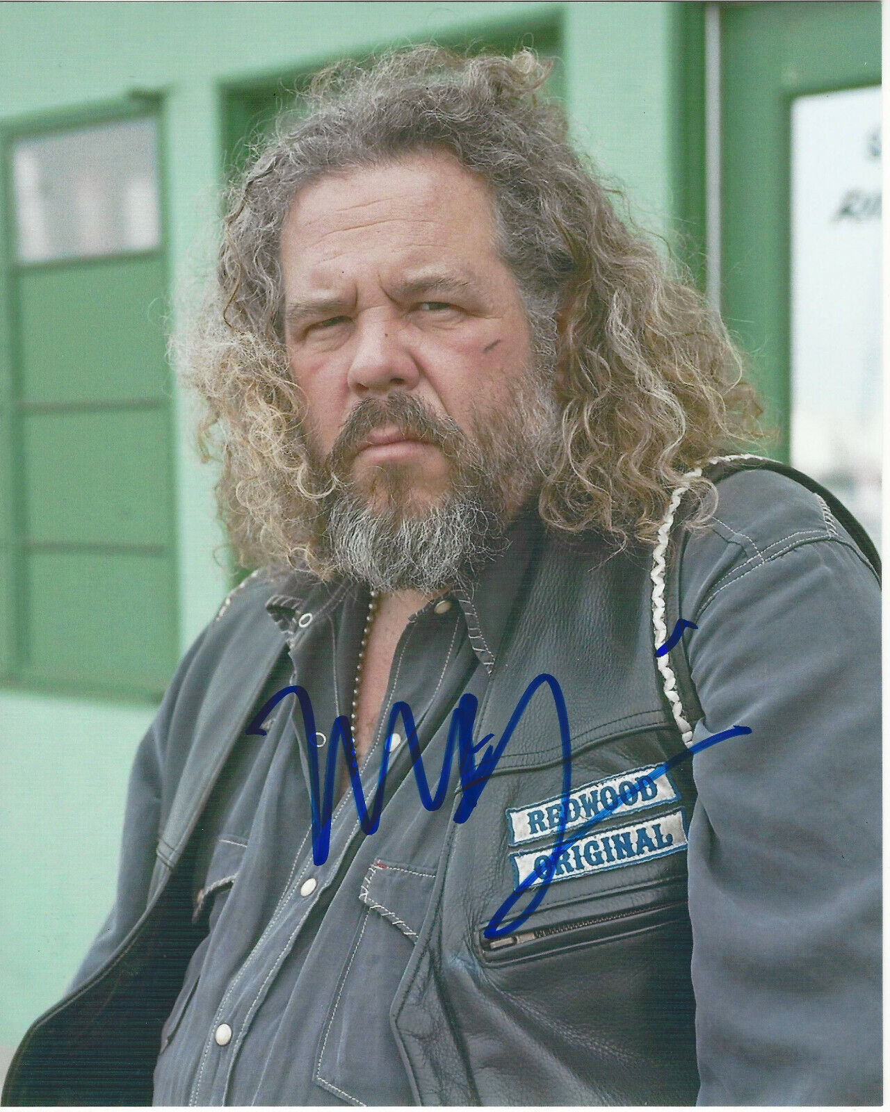 MARK BOONE JUNIOR JR. SIGNED AUTHENTIC 'SONS OF ANARCHY' 8x10 Photo Poster painting w/COA ACTOR