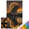 Jesus Halo Portrait-11CT Stamped Cross Stitch 40*70cm(Big Size) tapestrymarket