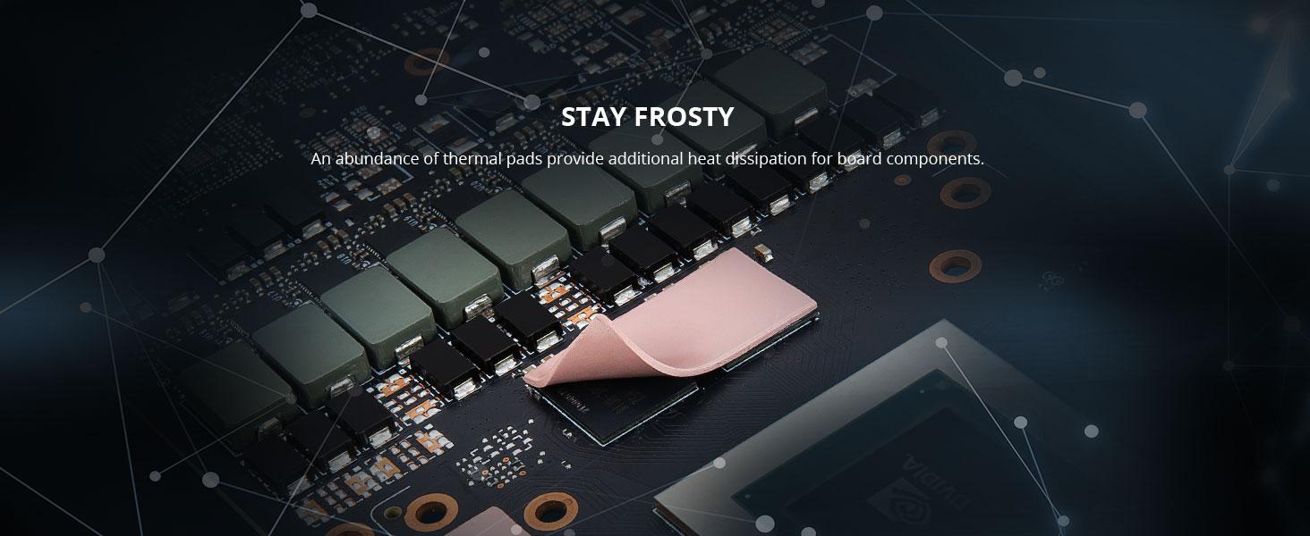 thermal pad memory cooling