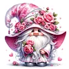 (US Only)Gnome Printed Cross Stitch Kit 40x40cm DIY 11CT Thread Art Needlework Home Decor