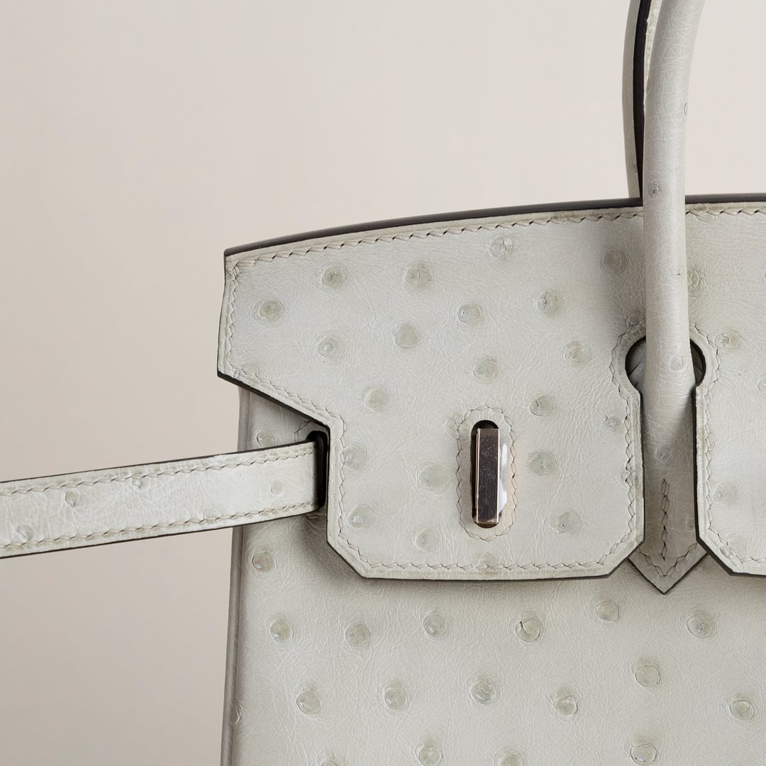 Birkin 25cm Ostrich 3C Parchemin GHW