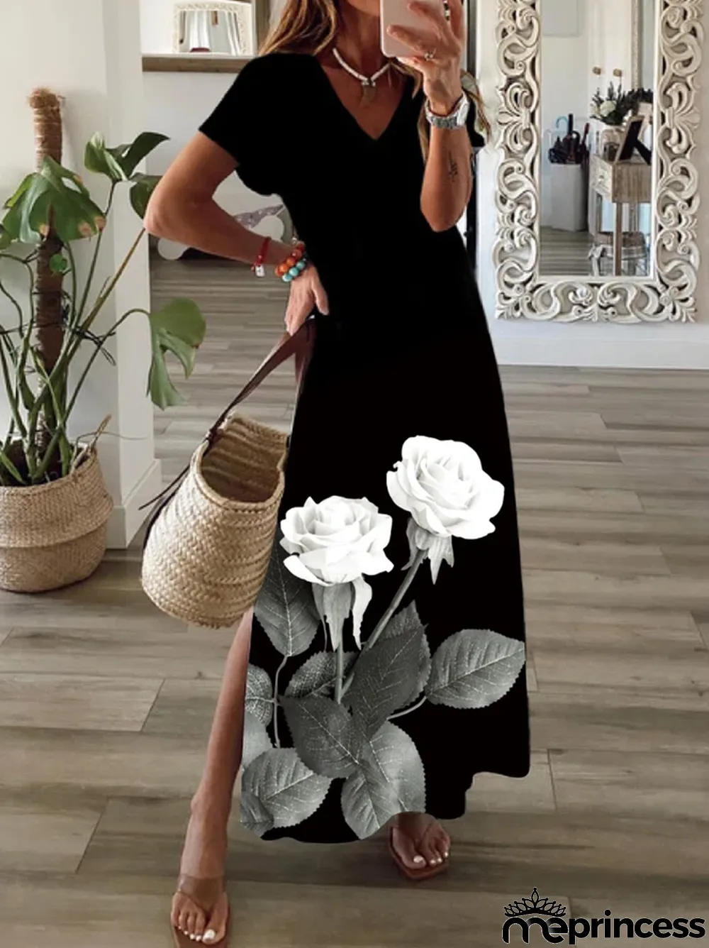 Casual Short Sleeve Knit Dress