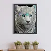 【Clearance Sale】White Tiger-Partial Special Shaped Diamond Painting 30*40CM