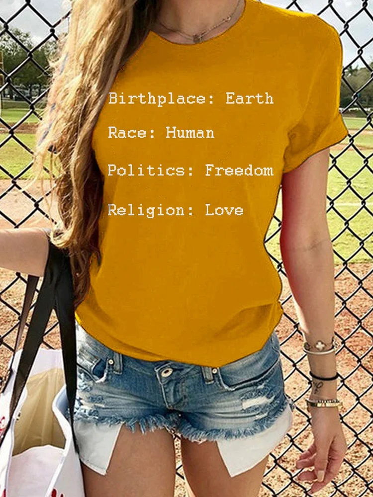 Bestdealfriday No Race No Religion Equality Tee