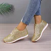 Gioiacombo&trade; Sneaker casual traspiranti con paillettes alla moda da donna