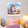 Hedgehog-Partial 11CT Stamped Cross Stitch Bead Embroidery 36*36cm/14.17*14.17in tapestrymarket