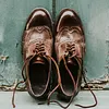Comfortable Lace-up Square-heel Low-heel Men's Leather Shoes -Dress Shoes