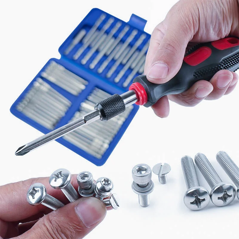 Lengthened Hexagon, Phillips Screwdriver Set（50 pcs）