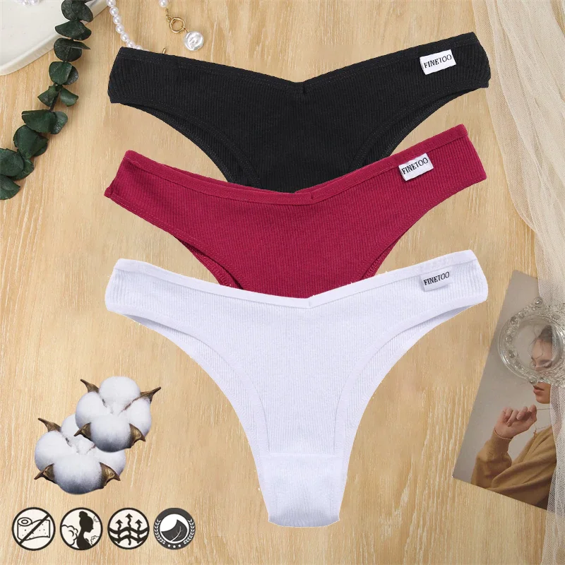 Billionm Cotton Women Panties Sexy V Waist Underwear T-back Underpants Woman Brazilian Pantys Female Briefs Intimates Lingerie