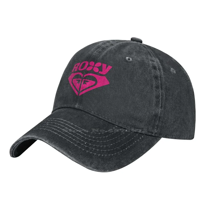 ROXY Logo Denim cap Baseball cap Knitted hat