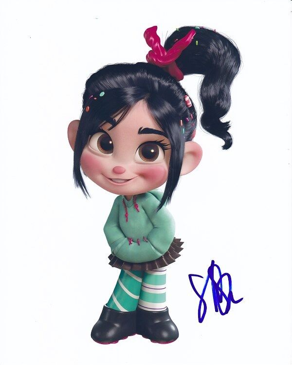 SARAH SILVERMAN signed autographed DISNEY WRECK-IT RALPH VANELLOPE Photo Poster painting