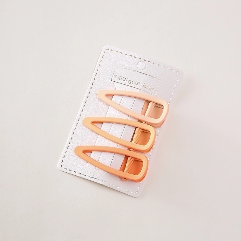 Minimalist Solid Color Alloy Hollow Out Hair Clip 1 Set