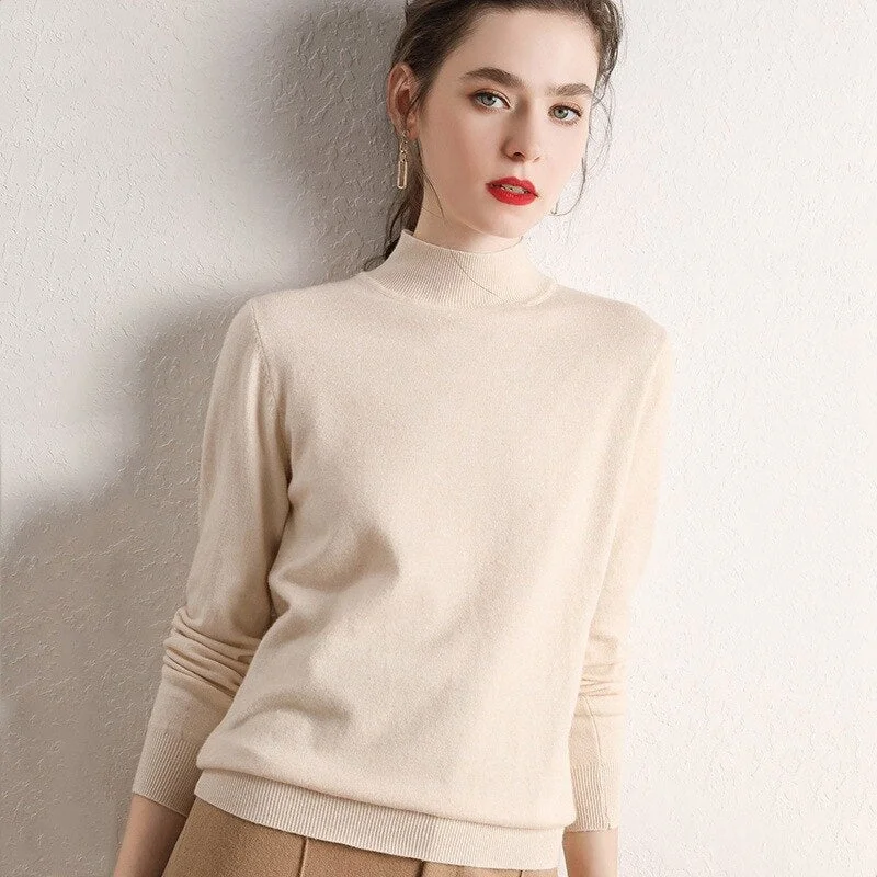 Women Sweater 2020 New O-neck Female Long-sleeved Knitted Pullover Jumper Pull Femme Clothes White Slim Thin Casual Womenswear