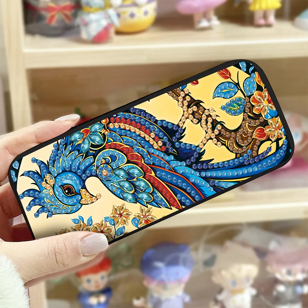 Bird On A Branch Diamond Painting Eyeglasses Case Diamond Art Sunglasses Case