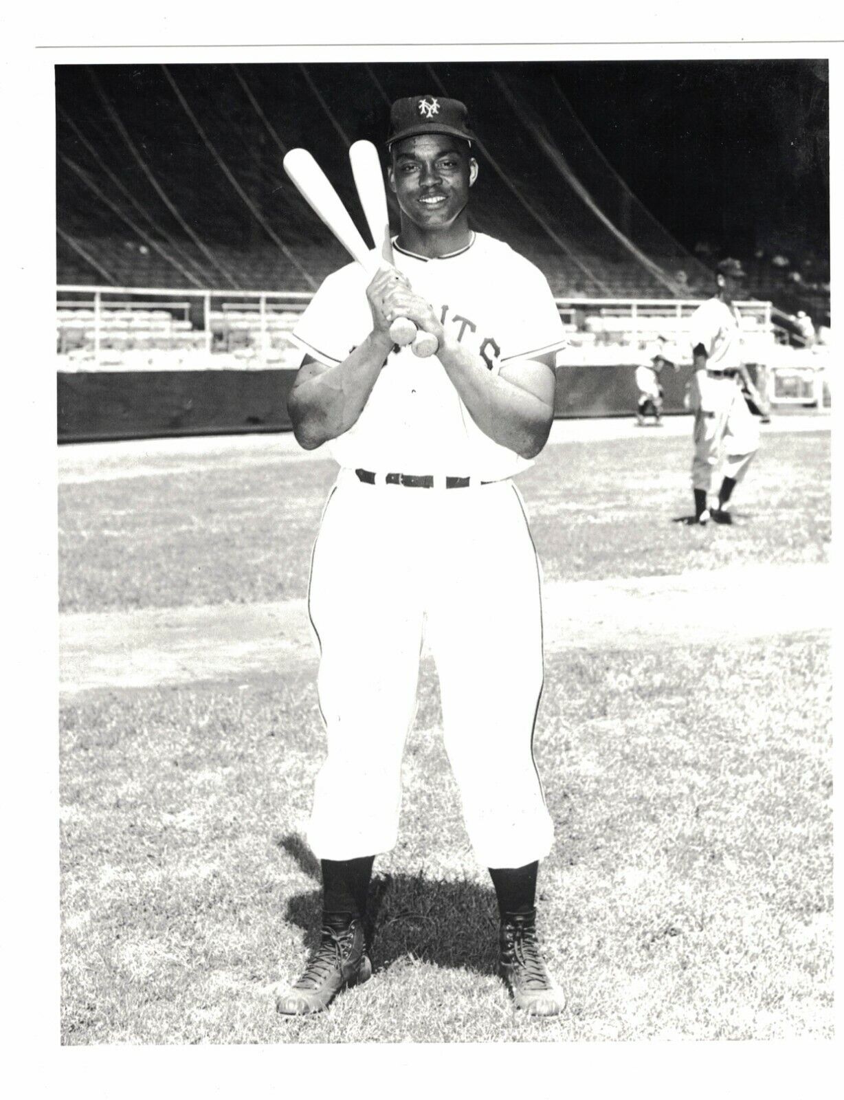 Vintage 1960's 70's Monte Irvin New York Giants 8x10 Baseball Photo Poster painting RH