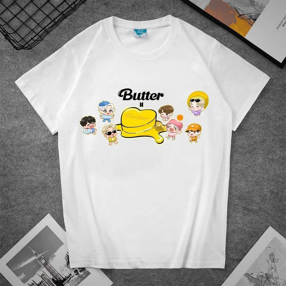 방탄소년단 Butter Album Cartoon T-shirt