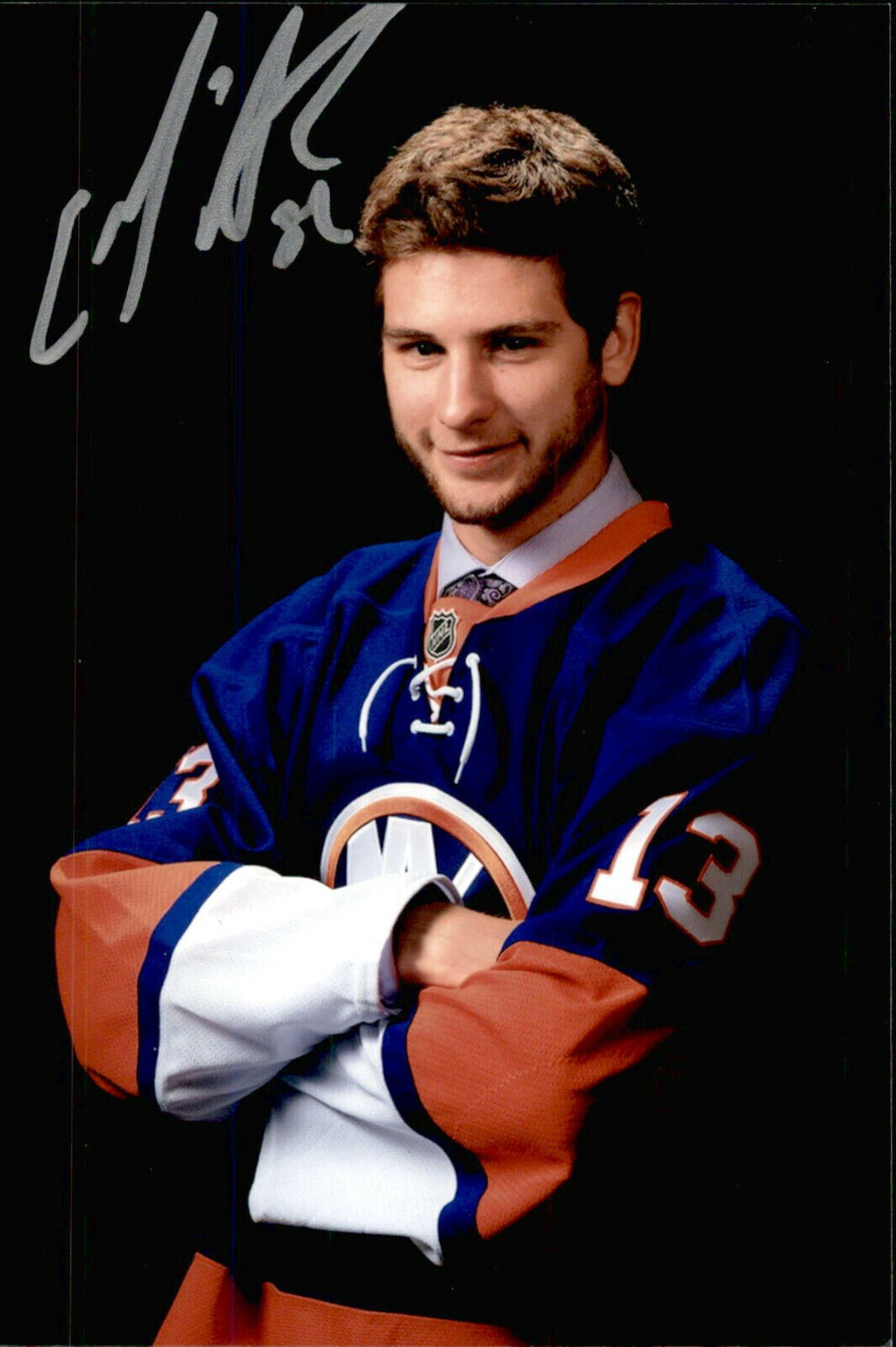 Eamon McAdam SIGNED 4x6 Photo Poster painting NEW YORK ISLANDERS / TORONTO MAPLE LEAFS #2