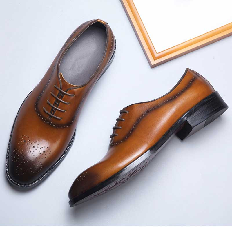 Mens Brown Oxford Shoes Free Shipping