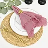 42x42cm Plain Colors Wedding Event Resturant Lockstitch Napkins
