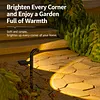 Solar Pathway Lights Decorative Path Light Solar Powered Outdoor Landscape Lighting for Driveway Lawn Patio Garden Yard