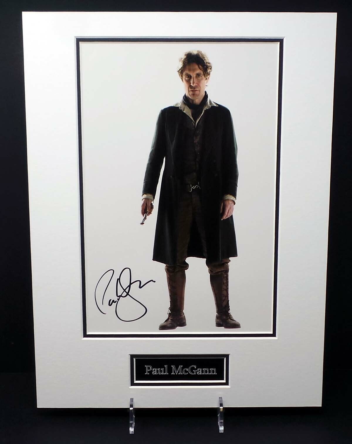 Paul McGANN The Dr Who Mounted RARE Signed 12x8 Photo Poster painting Display 1 AFTAL RD COA