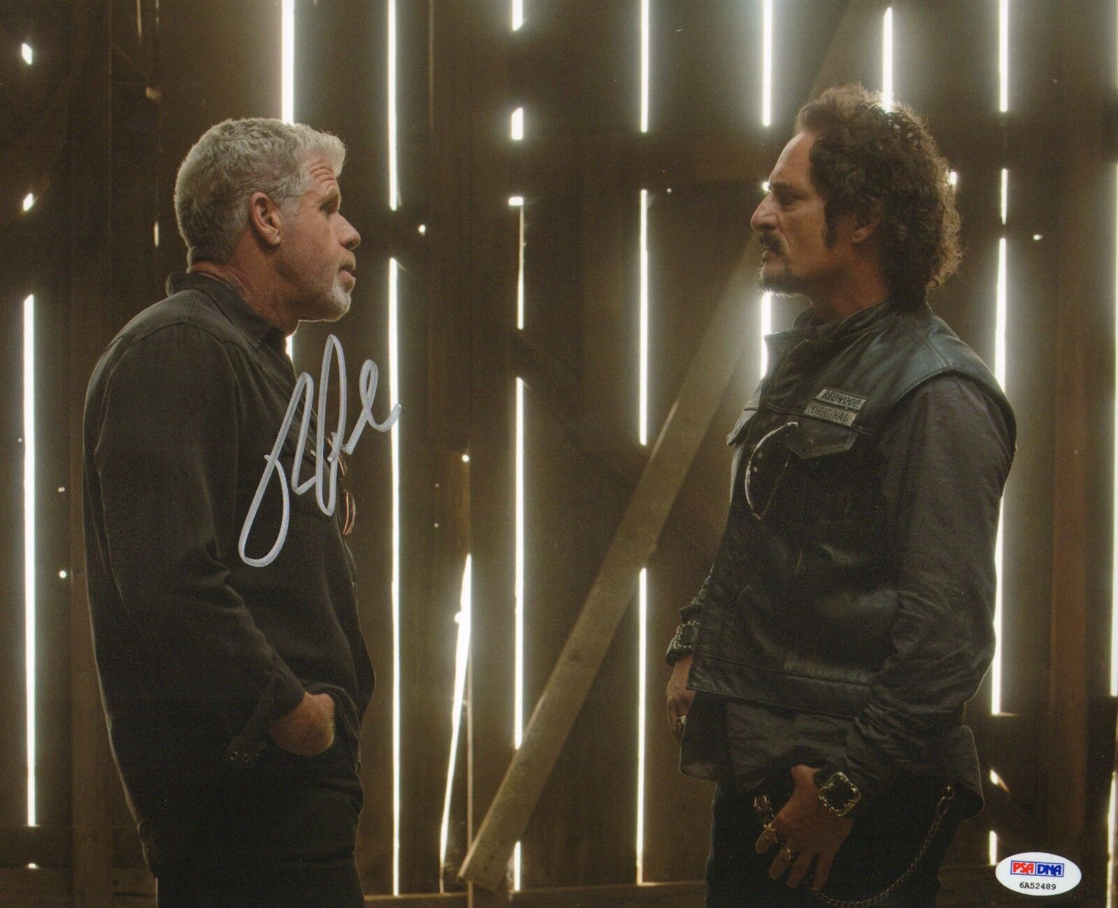 Ron Perlman Signed 11x14 Photo Poster painting PSA/DNA COA Sons of Anarchy Picture w/ Kim Coates