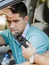 Breathalyzer with LCD Display and 5 Mouthpieces Portable Breath Alcohol Tester
