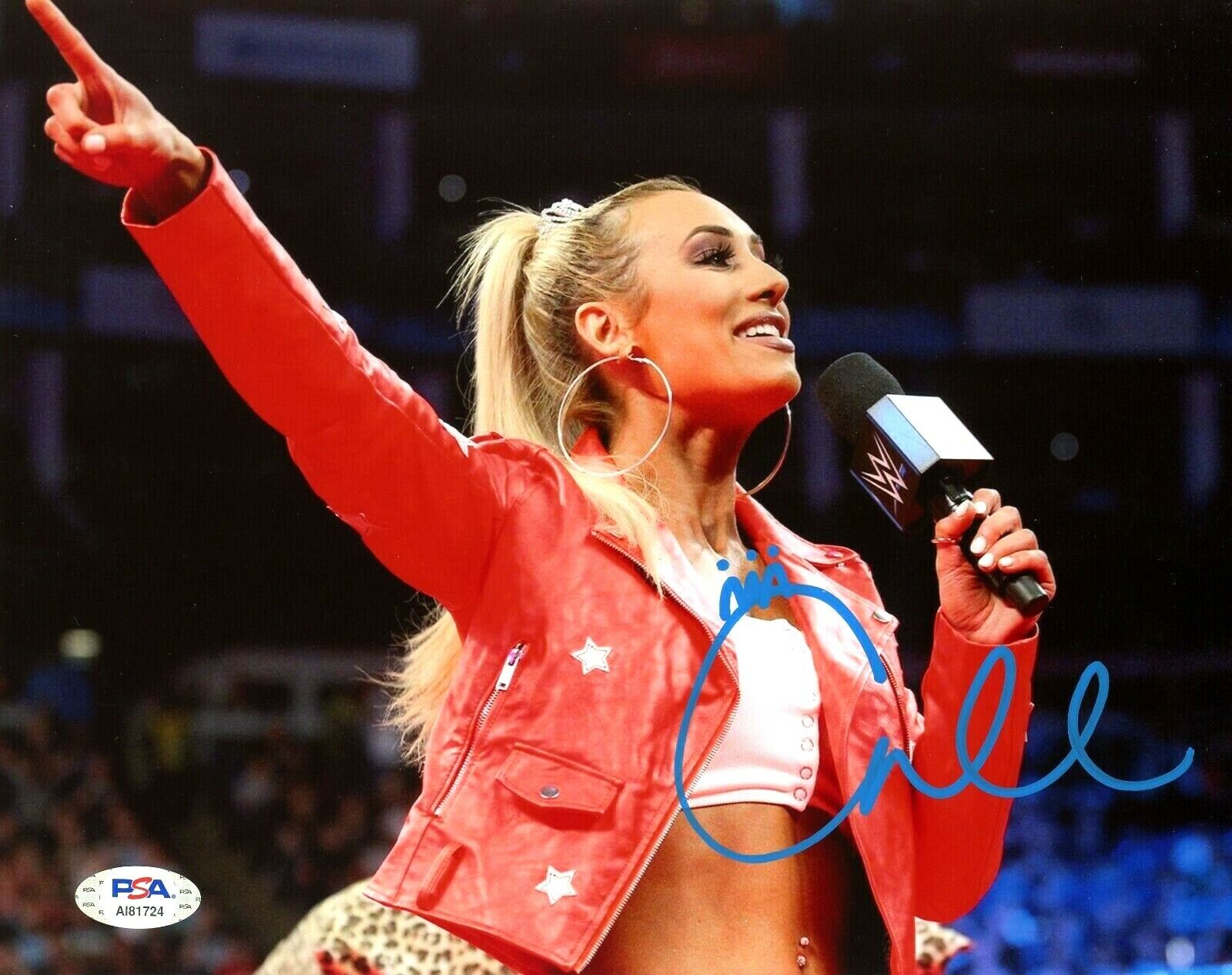 WWE CARMELLA HAND SIGNED AUTOGRAPHED 8X10 Photo Poster painting WITH PROOF AND PSA DNA COA 39