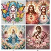 Religiöse Jesus Maria - speziell geformtes Diamantgemälde - 40*40cm