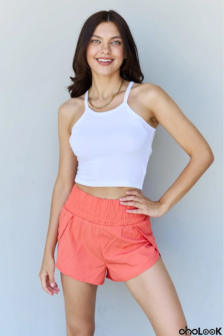 Ninexis Everyday Staple Soft Modal Short Strap Ribbed Tank Top in  Off White