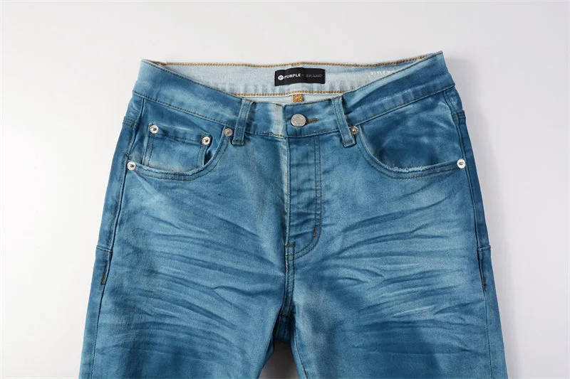 Purple Fashion Jeans 9106