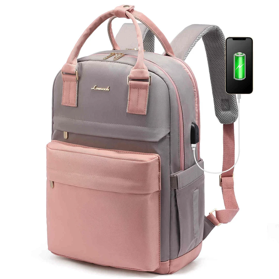 LOVEVOOK Laptop Backpack for Women, Macaron Colors, fit 15.6 Inch