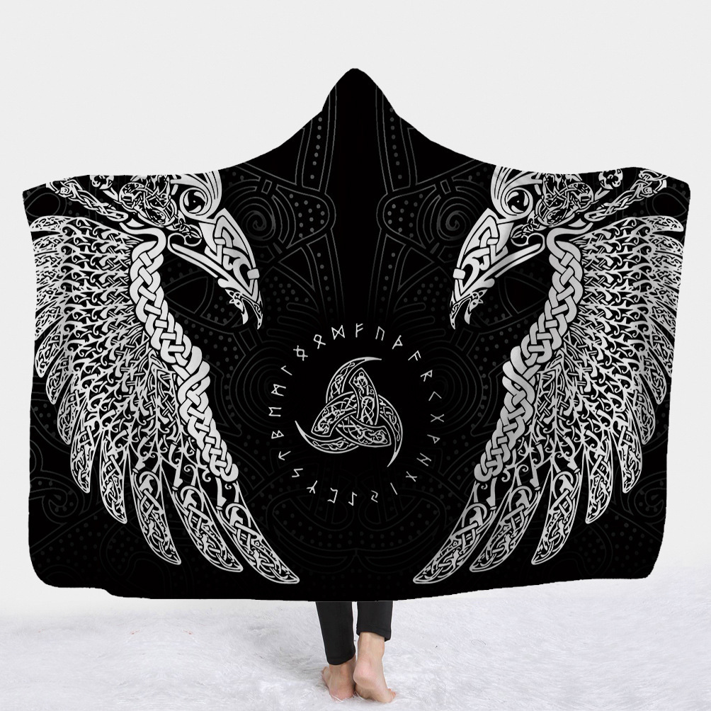 Viking Viking Blanket Magic Hat Blanket Children's Blanket Napping Blanket Hooded Blanket Cape