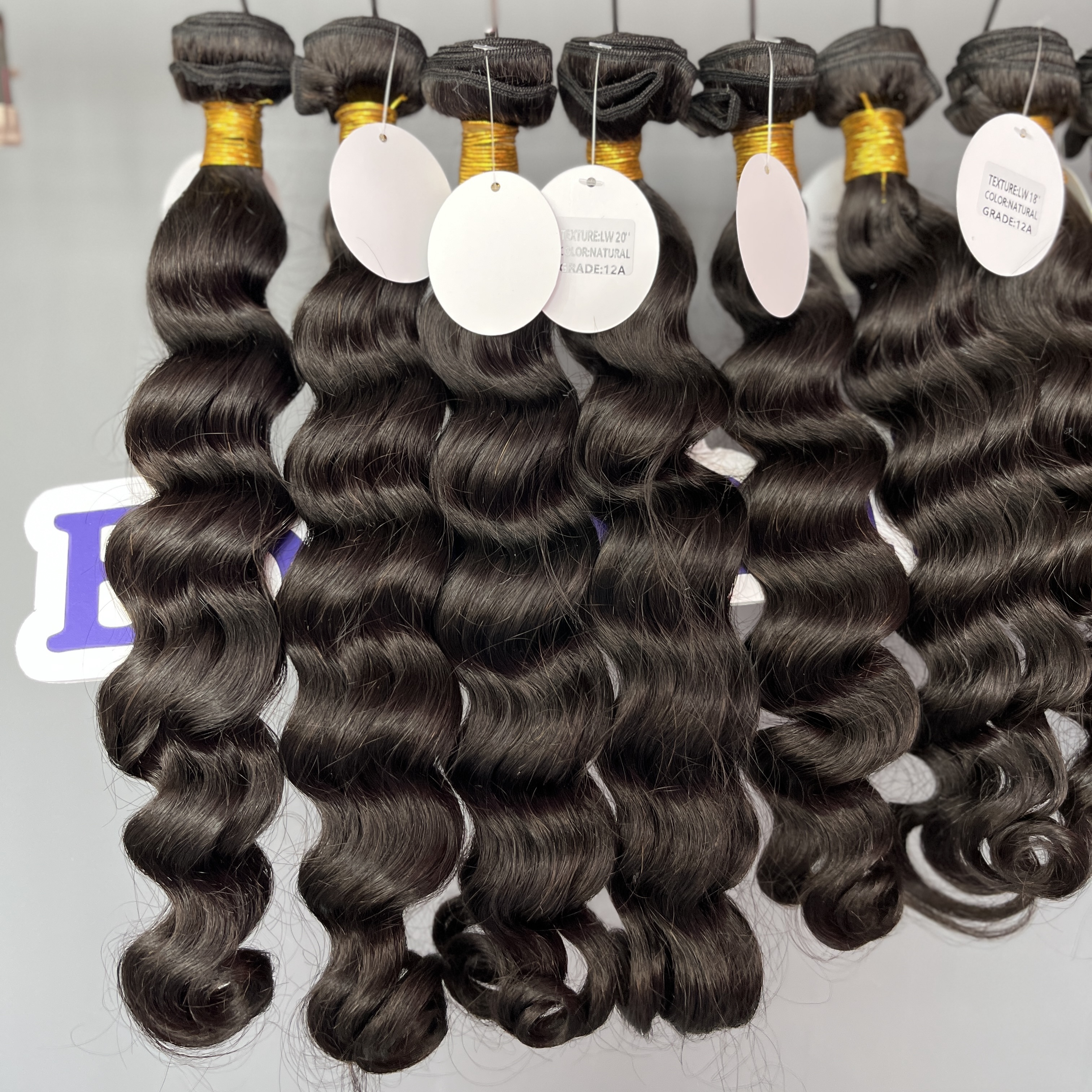 Big Wave 3 Bundles TOP Virgin Human Hair Weave 12A 100% Unprocessed Human Hair 