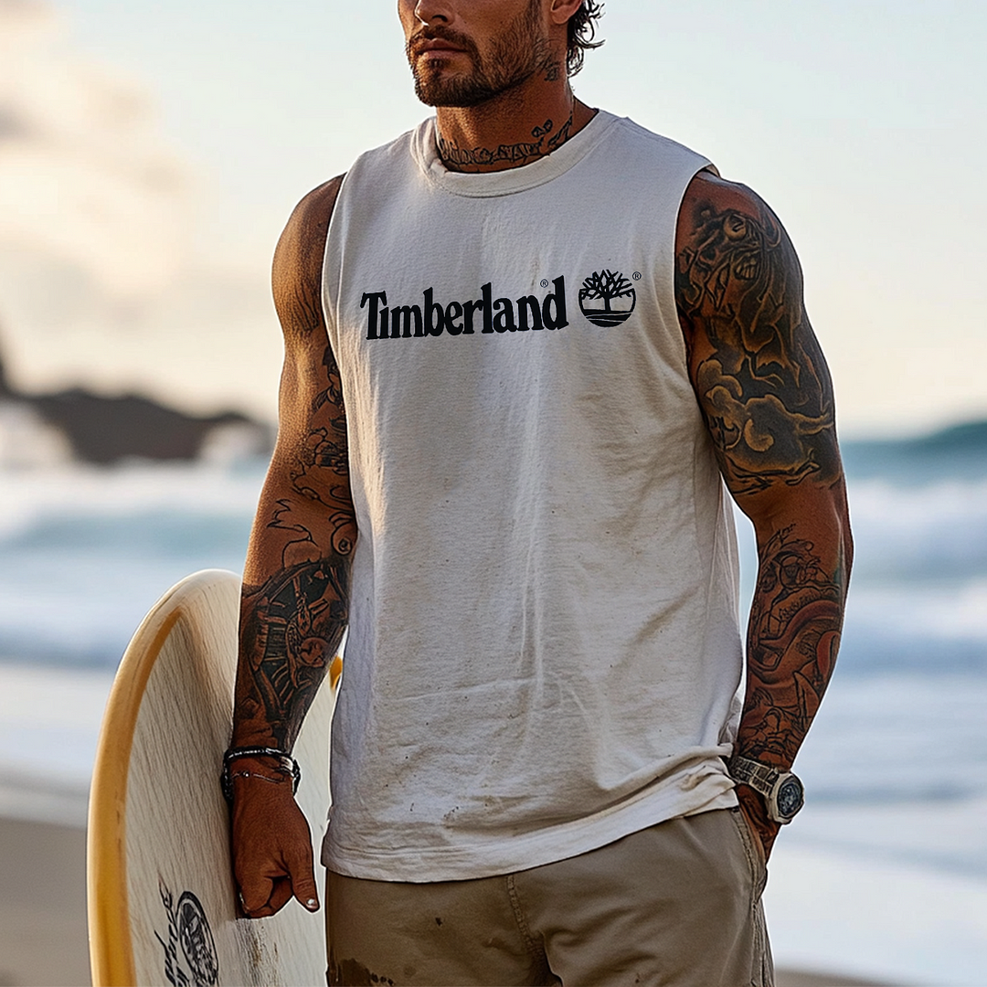  Sleeveless Beach Tee for Men - Perfect for Summer Adventures