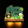 DIY Diamond Painting Kit with Wooden Light Base, Double Side Printed Night Light for Home Office Tabletop Decor