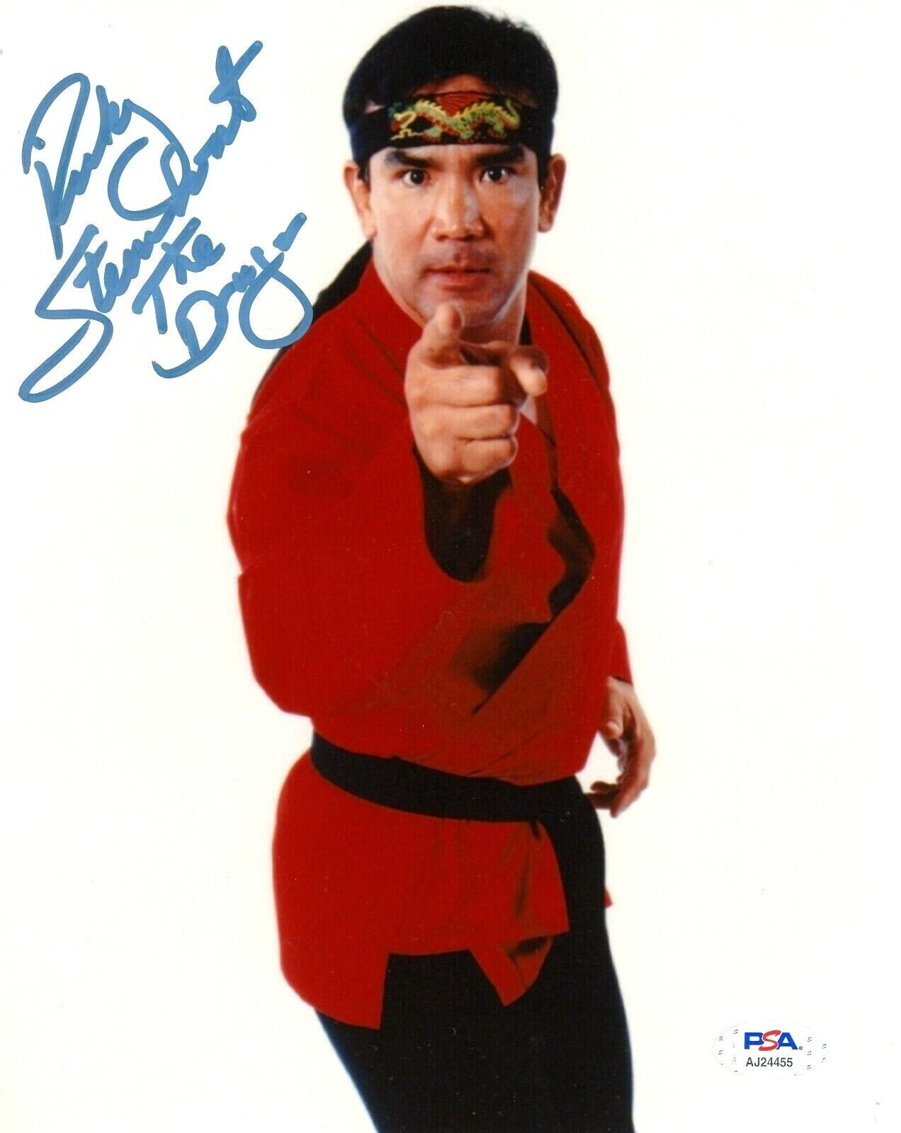 WWE RICKY STEAMBOAT HAND SIGNED AUTOGRAPHED 8X10 Photo Poster painting WITH PSA DNA COA 6 RARE