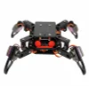 DIY Quadruped Bionic Spider Robot Crawling Robot Set Compact Walking Crawling Twisting Science Building Kit Compatible With Arduino Robot STEM Programming Education Acrylic DIY Assembly(need to be assembled)