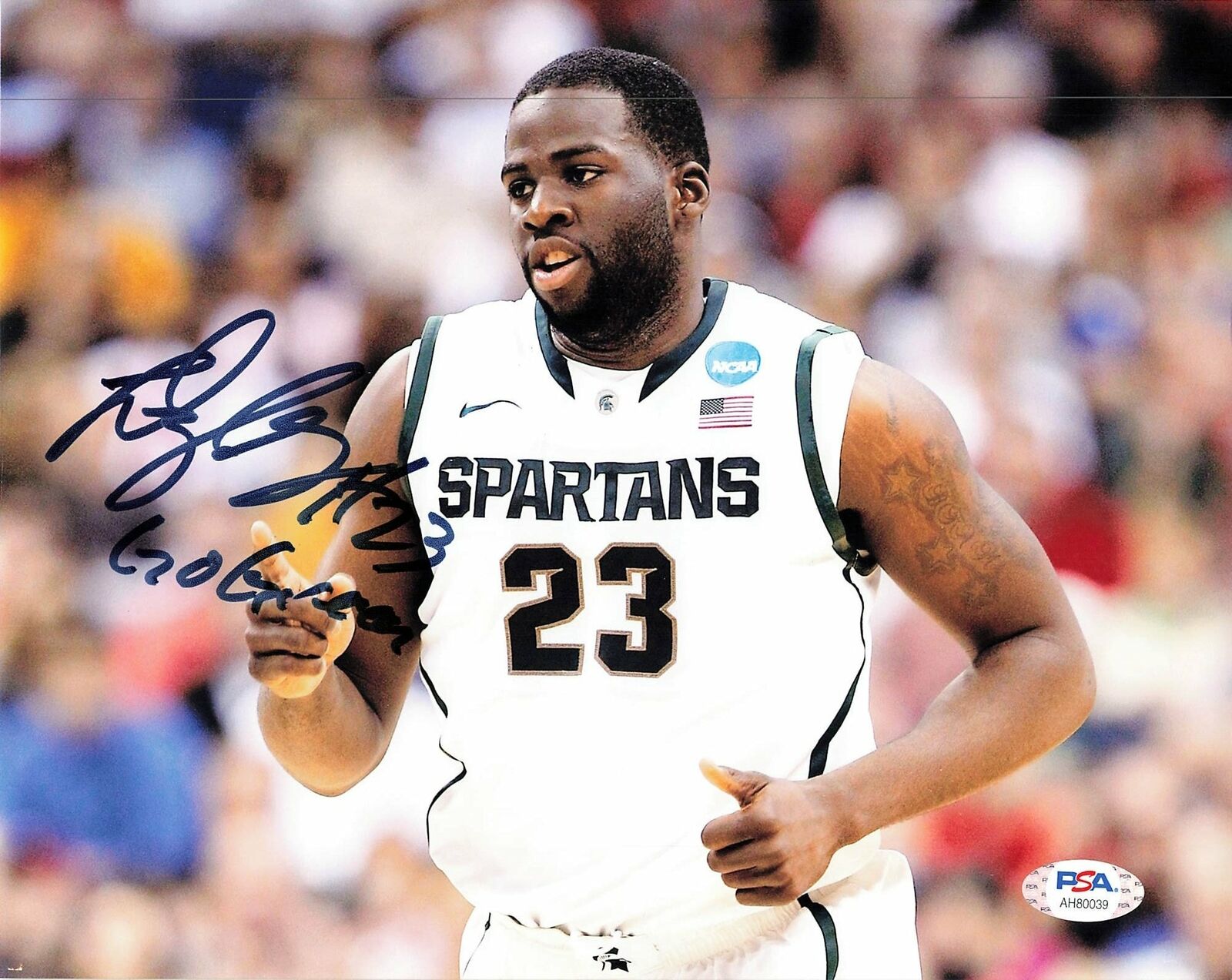 Draymond Green signed 8x10 Photo Poster painting PSA/DNA Michigan State Autographed Warriors