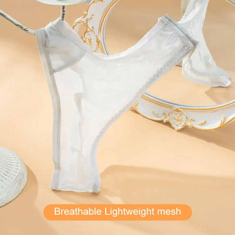Mesh Transparent Women's Panties Hot Sexy Underwear Pantys Low-Waist Female Underpants Lingerie Briefs Women G-String Thongs
