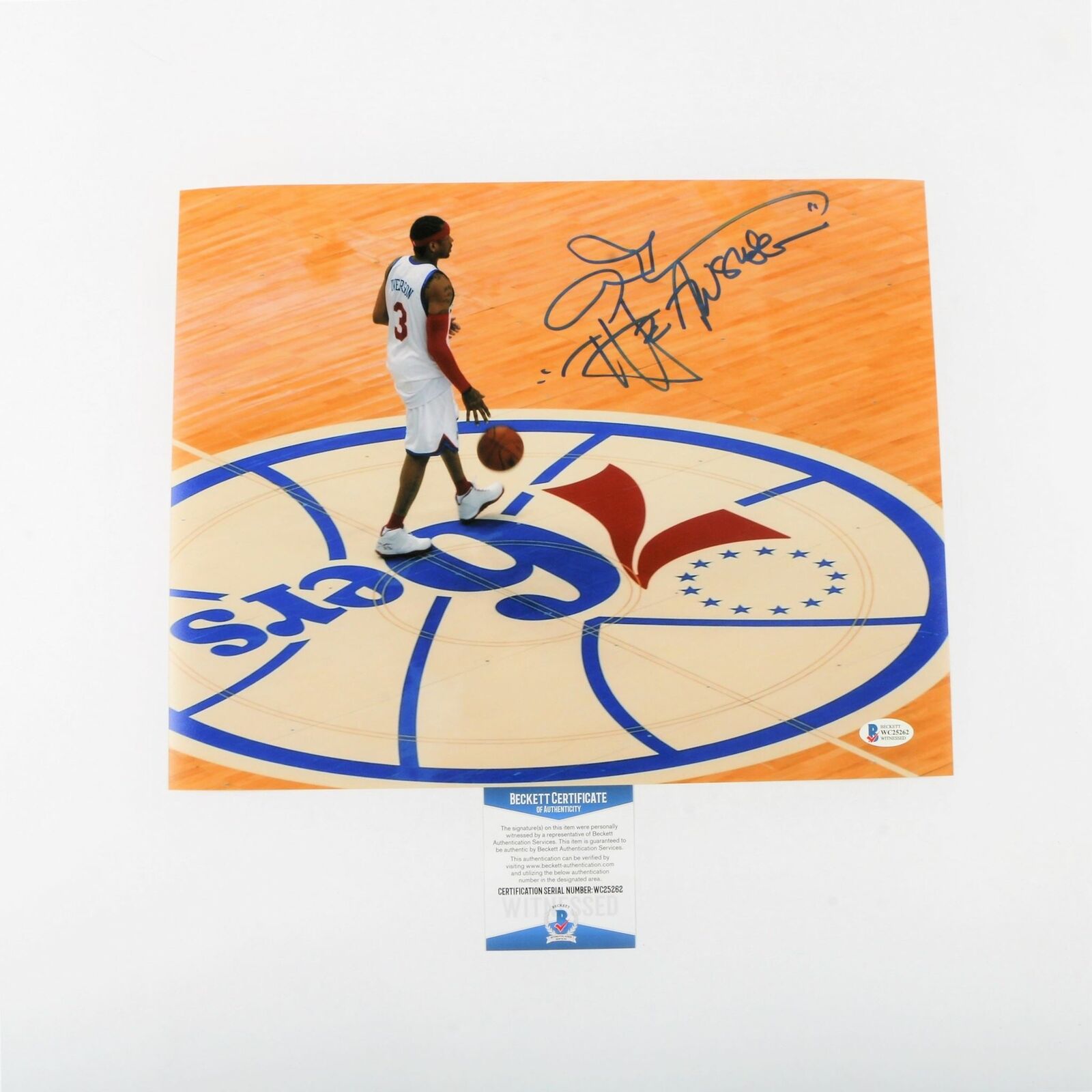 Allen Iverson Signed 11x14