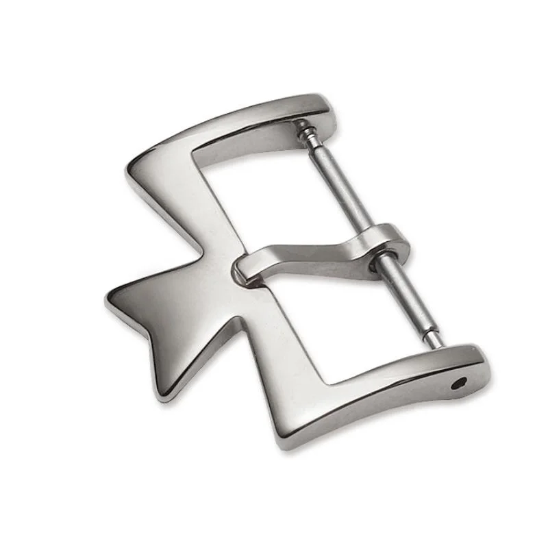 VC Stainless Steel Butterfly Pin Buckle Watch Accessories, Style: 20mm Buckle