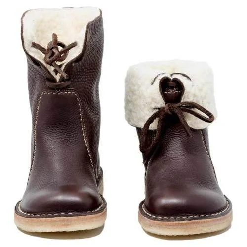 Vintage Buttery-Soft Waterproof Wool Lining Boots（buy 2 free shipping）