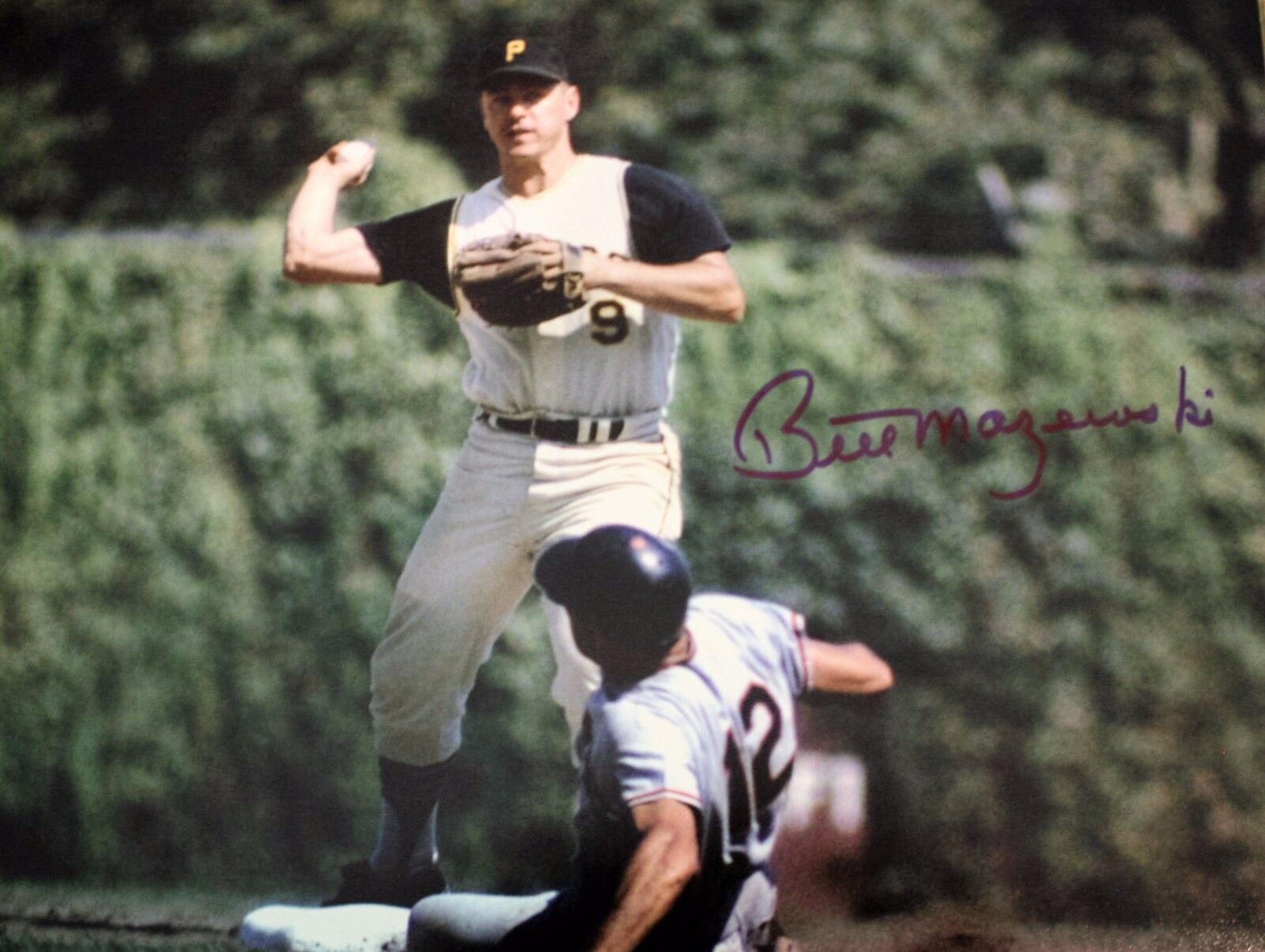 Autographed Bill Mazeroski Pittsburgh Pirates 11x14 Photo Poster painting - COA