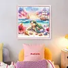 (Multi-Style)Beach Scenery-11CT Stamped Cross Stitch 40*40cm/15.75*15.75in tapestrymarket