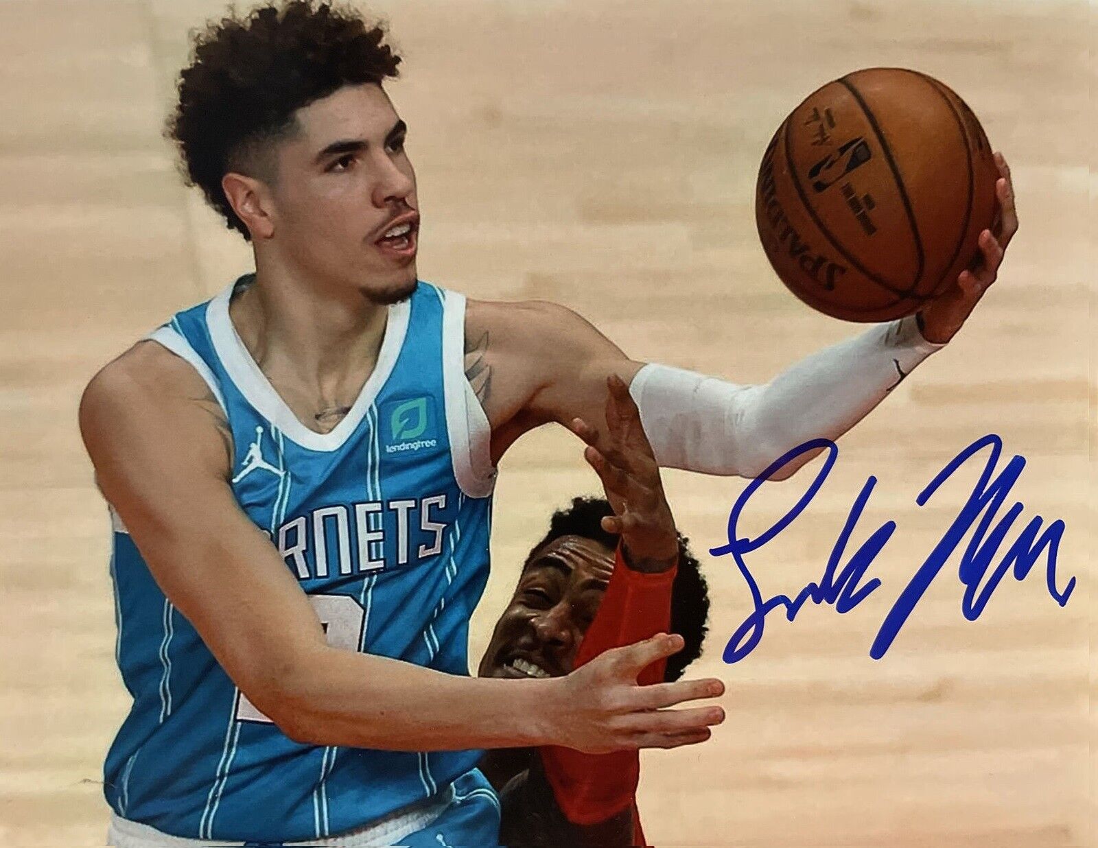 LaMelo Ball Autographed Signed 8x10 Photo Poster painting ( Hornets ) REPRINT