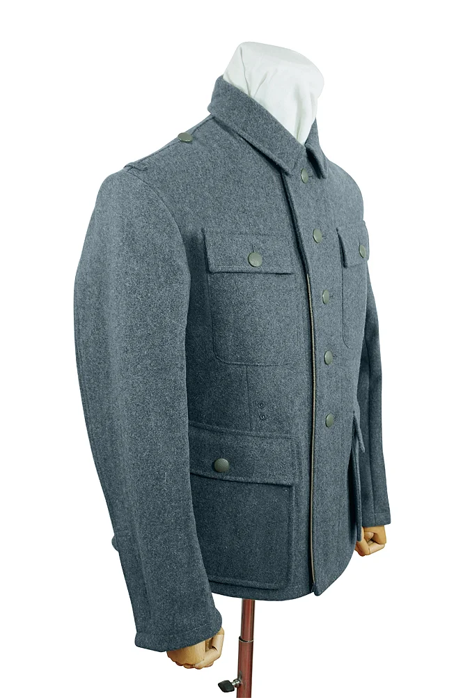   Elite German M1943 EM Italian Field Wool Tunic Feldbluse Blue Green Grey German-Uniform